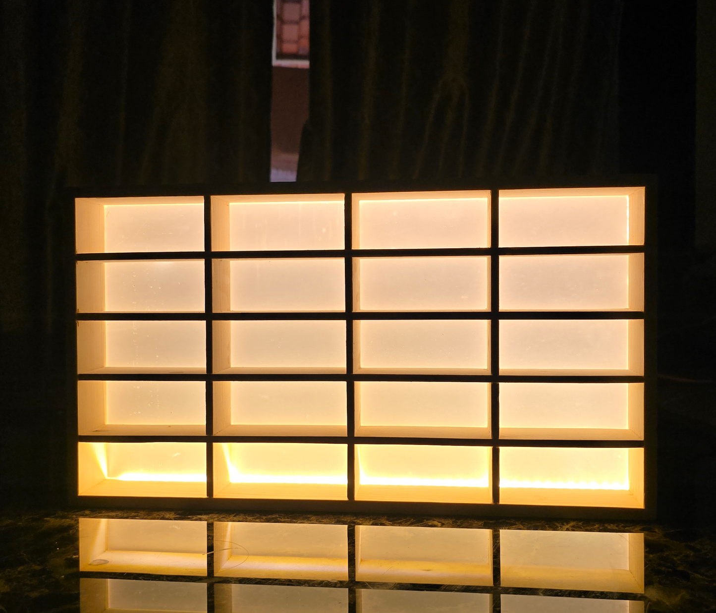 Elite Collector’s Edition: Pine Wood LED Display For Cars