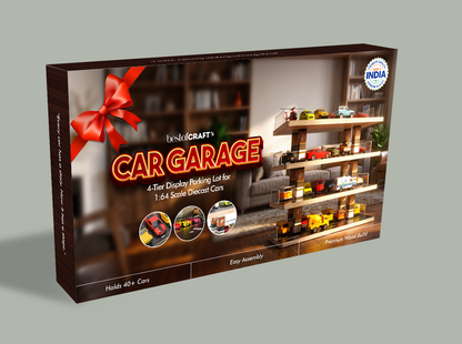 Bestofcraft Toy Car 4-Level Parking Garage Playset (Without Cars)