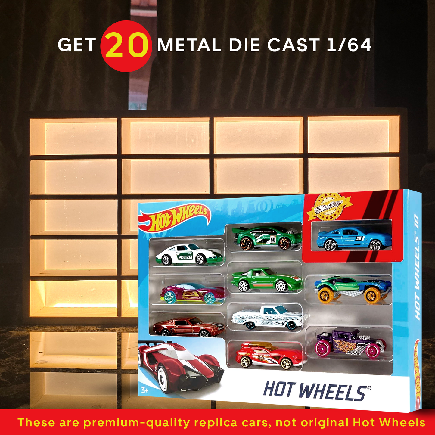 Elite Collector’s Edition: Pine Wood LED Display For Cars