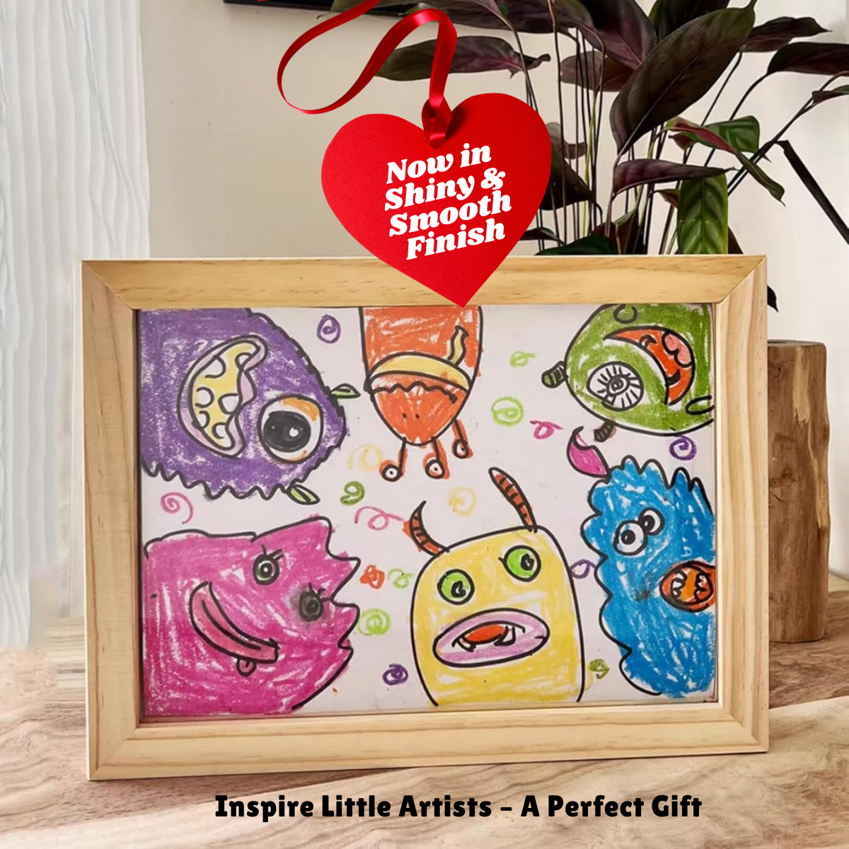 Polished Kids Art Frame - Holds 150+ A4 Artworks