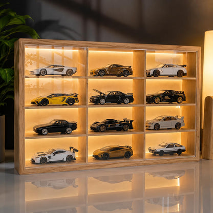 Elite Collector’s Edition: Pine Wood LED Display For Cars