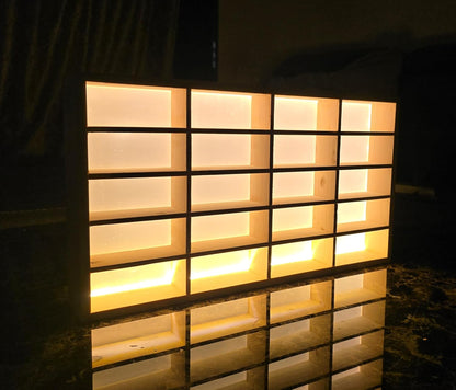20-Compartment Die Cast Wooden Display Case - (Without Cars)