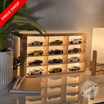 Elite Collector’s Edition: Pine Wood LED Display For Cars