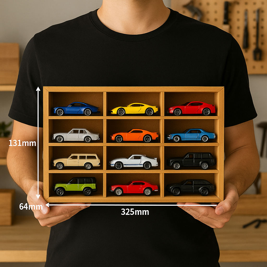 Elite Collector’s Edition: Pine Wood LED Display For Cars