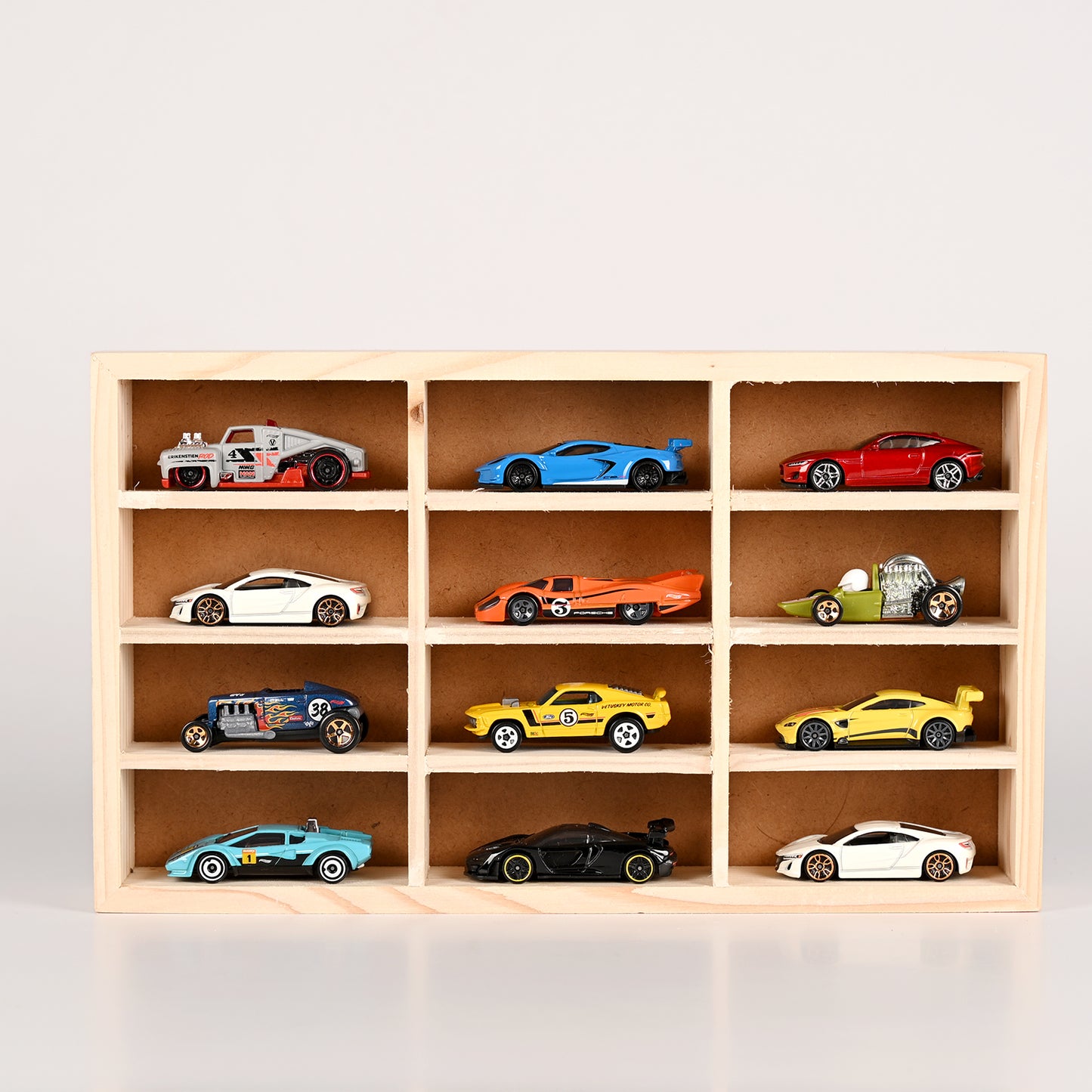 Elite Collector’s Edition: Pine Wood LED Display For Cars