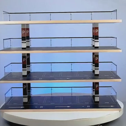 Bestofcraft Toy Car 4-Level Parking Garage Playset (Without Cars)