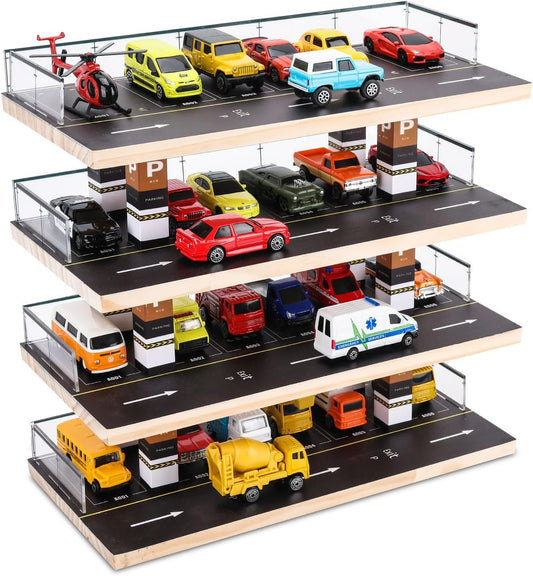 Bestofcraft Toy Car 4-Level Parking Garage Playset (Without Cars)